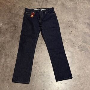 Lands' End Men's Deep Indigo Straight Jeans